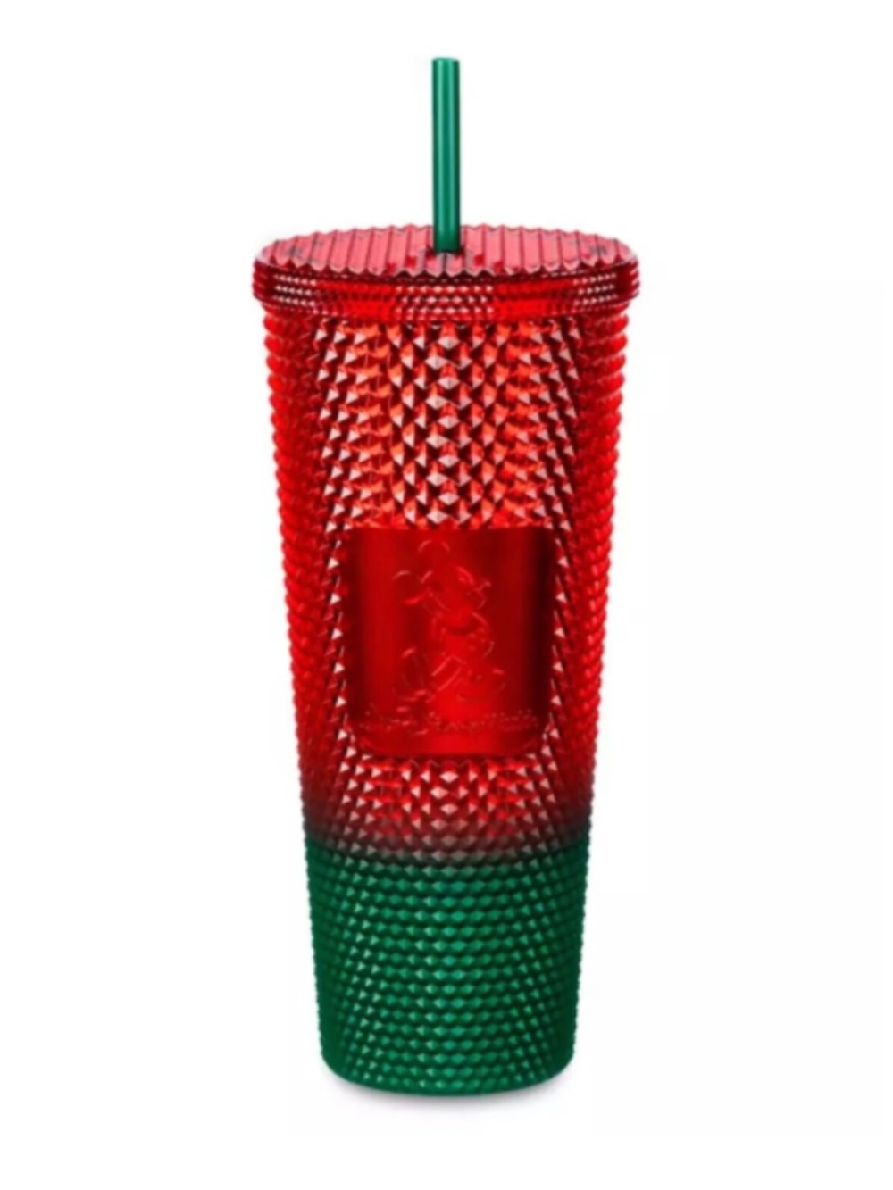 Disney Park 50th Anniversary Christmas Mickey Studded Starbucks Tumbler Cup